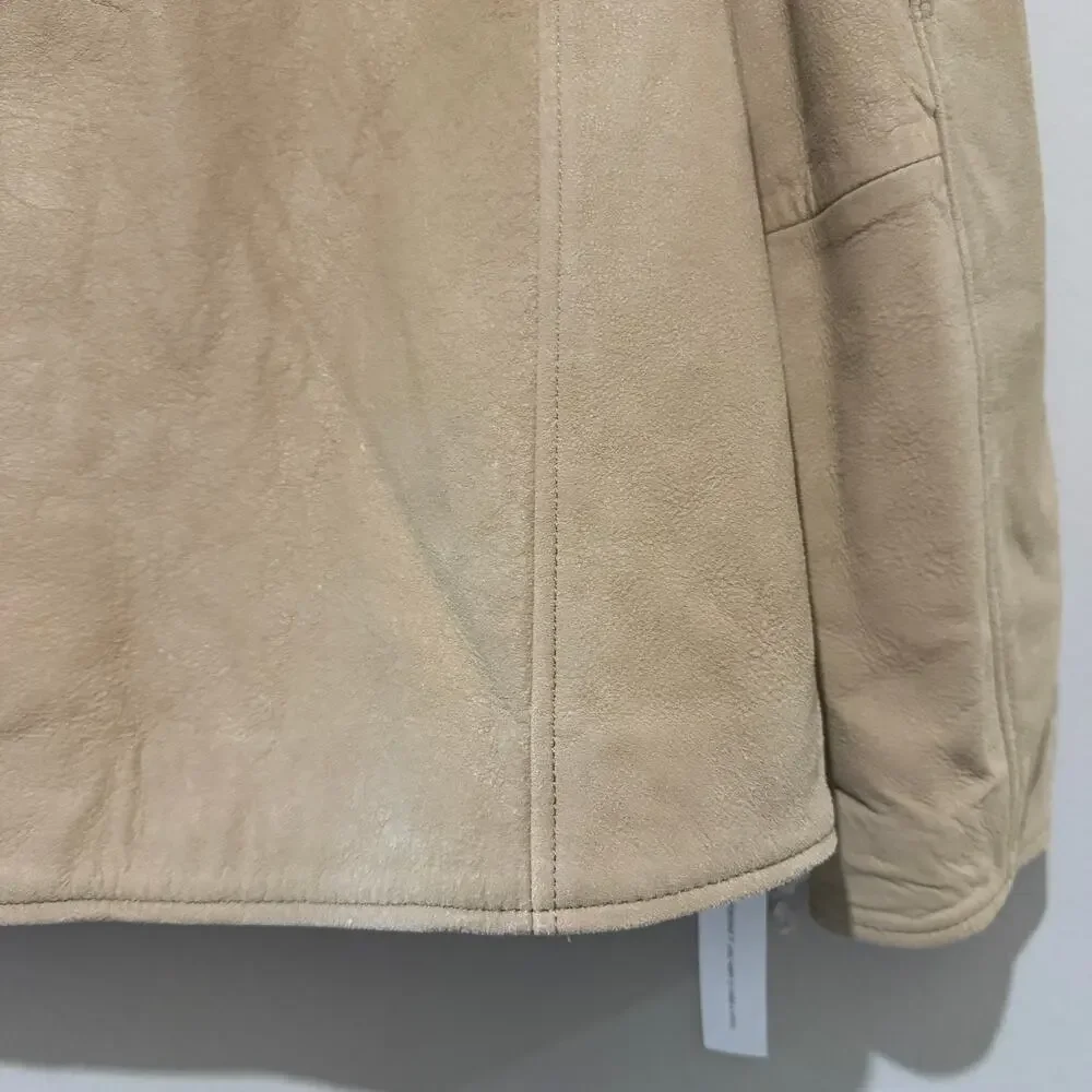 New Reformation Veda Bennett Oversized Leather Jacket - Picture 5 of 8